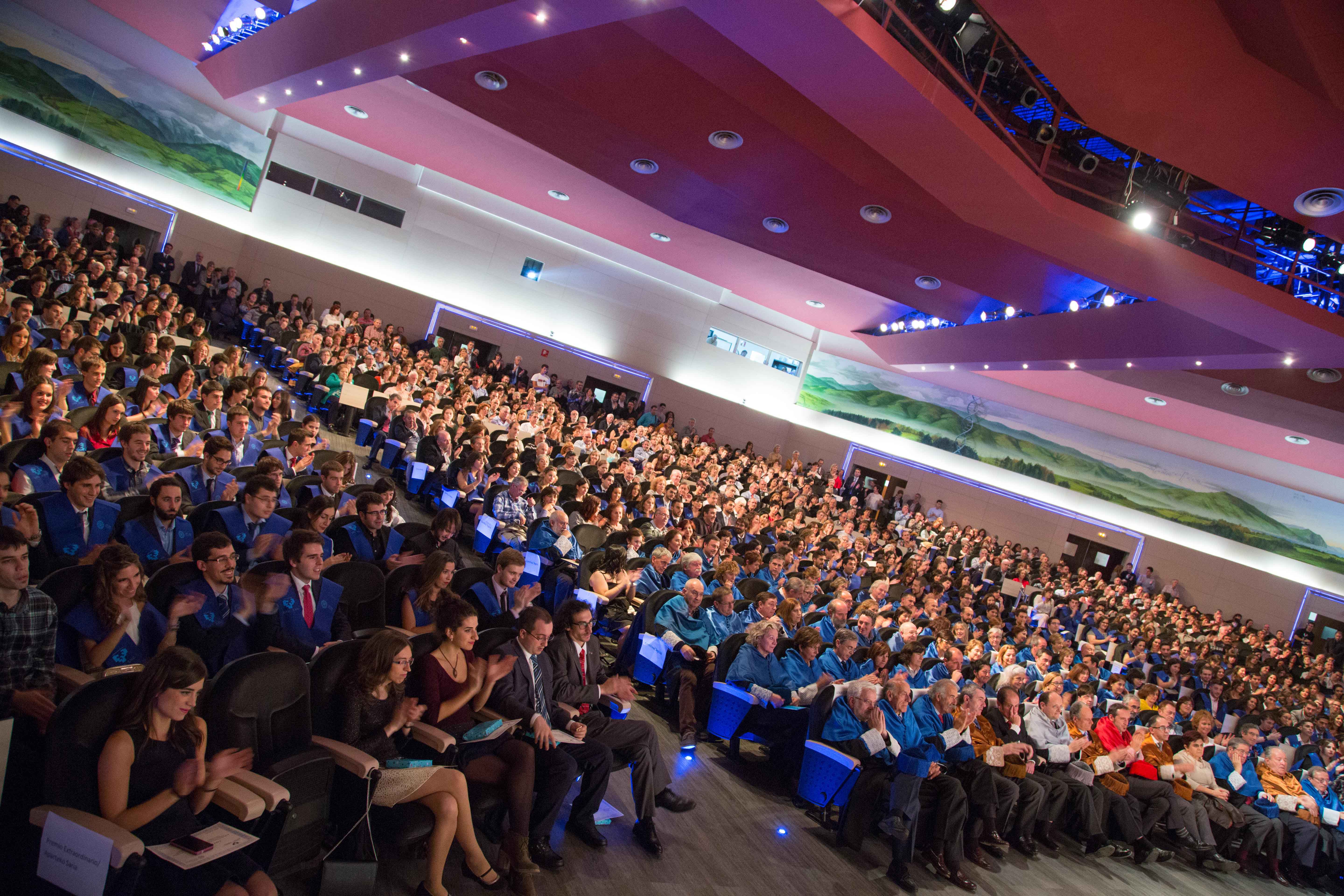 Great Hall of the UPV/EHU during a certificate ceremony of the ZTF-FCT