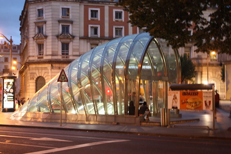 Entrance to Bilbao Metro